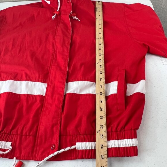 Izzi Spirit Red & White Jacket Vintage Preppy Nautical - Picture 7 of 16
